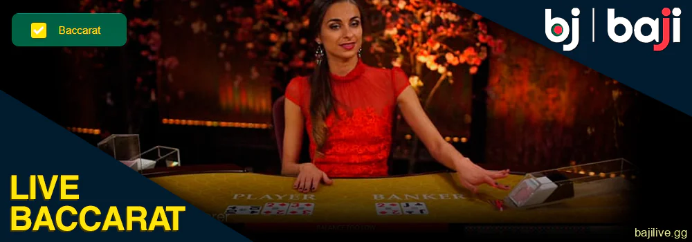 Play Live Baccarat at Baji